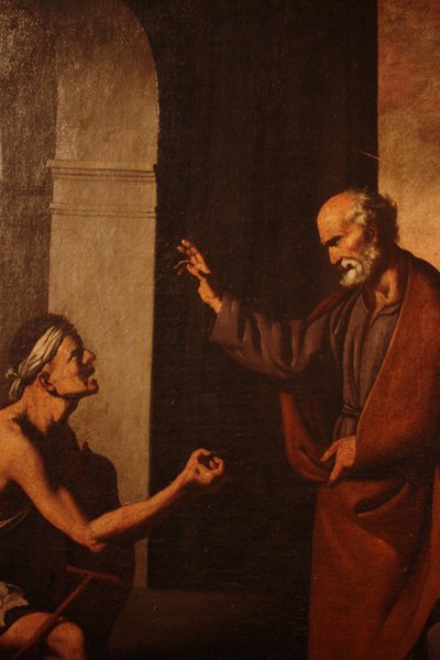 San Pietro che cura il paralitico da Francisco de Zurbaran